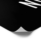 Ik wil geen brutale Koe Pun Dark BG Poster (Hoek)