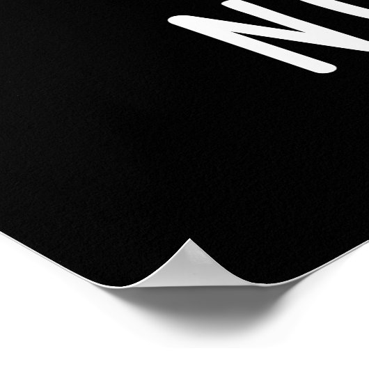 Ik wil geen brutale Koe Pun Dark BG Poster (Hoek)