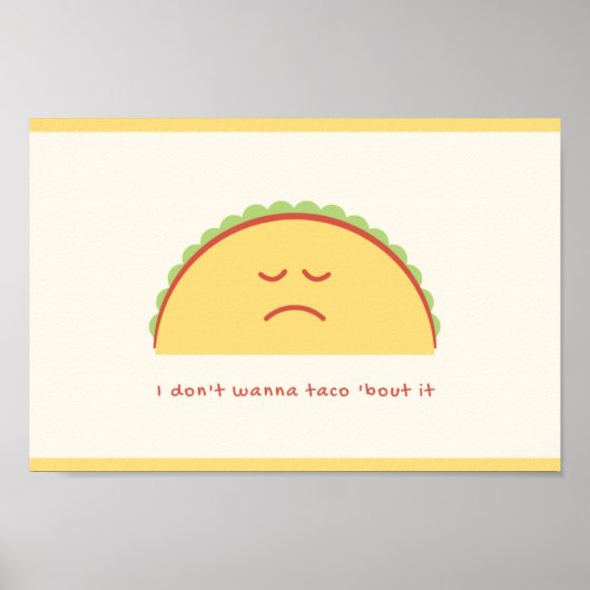Ik wil geen taco. poster (Voorkant)