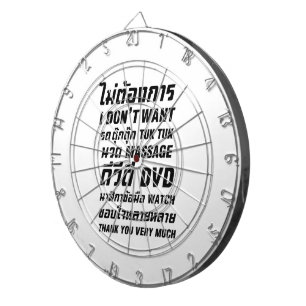 Ik wil geen TUK TUK MASSAGE DVD WATCH Dank u wel Dartbord