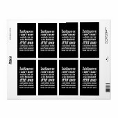 Ik wil geen TUK TUK MASSAGE DVD WATCH Dank u wel Etiket (Full Sheet)