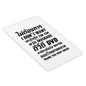 Ik wil geen TUK TUK MASSAGE DVD WATCH Dank u wel Magneet (Rechterzijde)