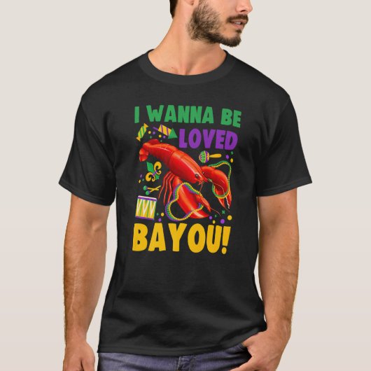 Ik wil gek worden van Bayou Funny Crawfish Boil T-shirt (Voorkant)