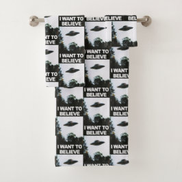 Ik wil geloven bad handdoek