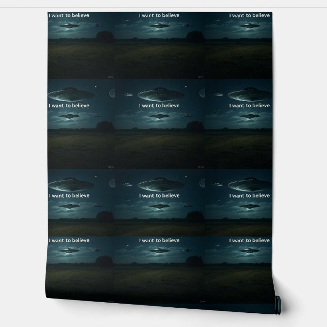 Ik wil geloven behang (Afrollen)