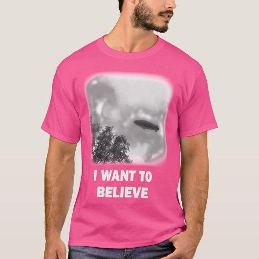 Ik wil geloven - Blimp versie T-shirt (Voorkant)