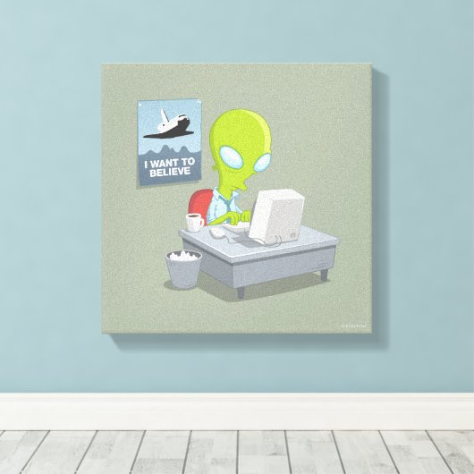 Ik wil geloven canvas afdruk (Insitu (Houten vloer))