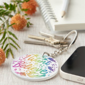 Ik wil geloven - Circle Sleutelhanger (Voorkant Rechts)