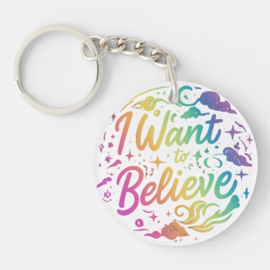 Ik wil geloven - Circle Sleutelhanger (Voorkant)