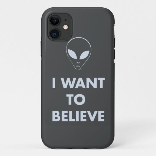 Ik wil geloven (donkergrijs) Case-Mate iPhone case (Achterkant)
