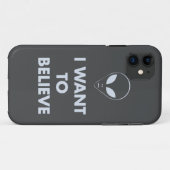 Ik wil geloven (donkergrijs) Case-Mate iPhone case (Achterkant (horizontaal))