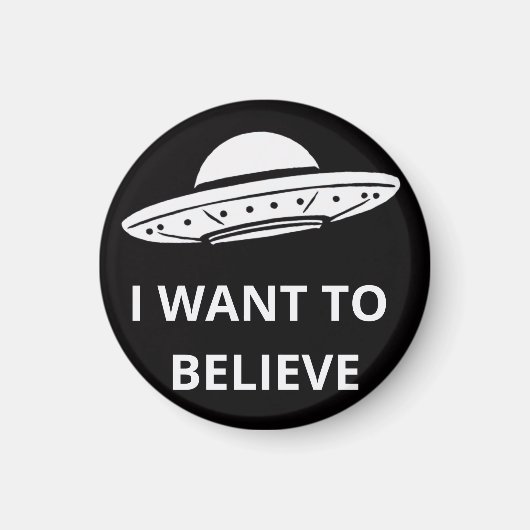 Ik wil geloven, film retro 90s, buitenaardse ufo magneet (Voorkant)