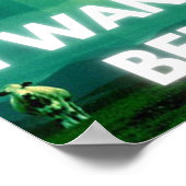 Ik wil geloven, film retro 90s, buitenaardse ufo poster (Hoek)