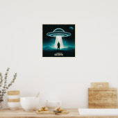Ik wil geloven, film retro 90s, buitenaardse ufo poster (Keuken)