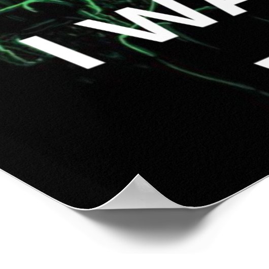 Ik wil geloven, film retro 90s, buitenaardse ufo poster (Hoek)