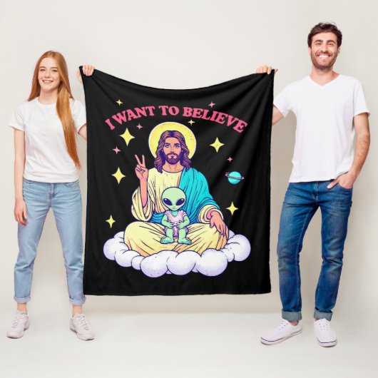 Ik Wil Geloven Fleece Deken (In situ)