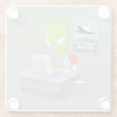 Ik wil geloven glazen onderzetter (Achterkant)