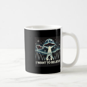 Ik Wil Geloven Grappige Ufo Bigfoot Kerstman Kerst Koffiemok