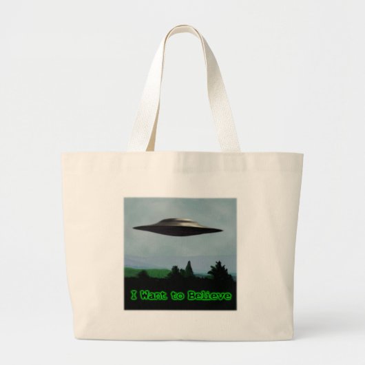 Ik wil geloven grote tote bag (Voorkant)