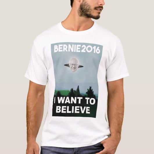 Ik wil geloven in Bernie T-shirt (Voorkant)