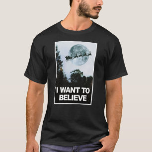 Ik wil geloven, in Santa T-shirt
