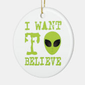 Ik wil geloven keramisch ornament (Links)