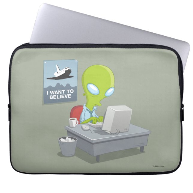 Ik wil geloven laptop sleeve (Voorkant)