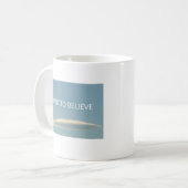 "Ik wil geloven" leuke mok (Voorkant links)