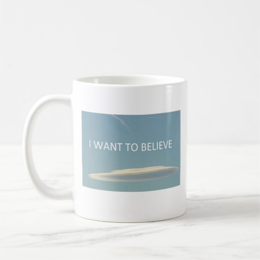 "Ik wil geloven" leuke mok (Links)