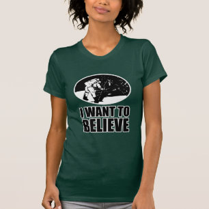 Ik wil geloven - maanlanding t-shirt