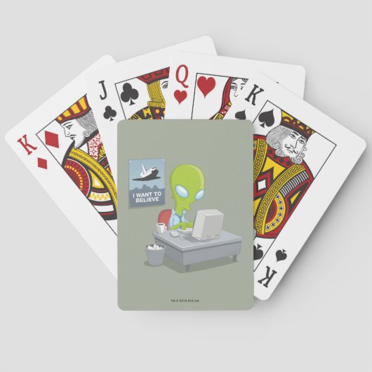 Ik wil geloven pokerkaarten (Achterkant)
