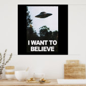 Ik wil geloven poster (Keuken)