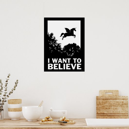 Ik wil geloven poster (Keuken)