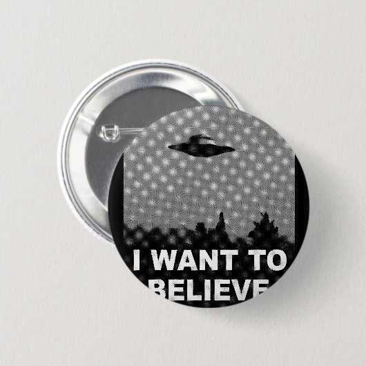 IK WIL GELOVEN RONDE BUTTON 5,7 CM (Voorkant /achterkant)