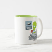 Ik wil geloven tweekleurige koffiemok (Voorkant rechts)