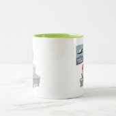 Ik wil geloven tweekleurige koffiemok (Center)