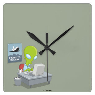 Ik wil geloven vierkante klok