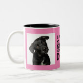 Ik wil gewoon alle honden redden tweekleurige koffiemok (Links)