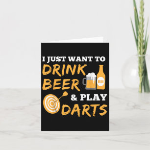 Ik wil gewoon bier Drinken en darts spelen  G Kaart