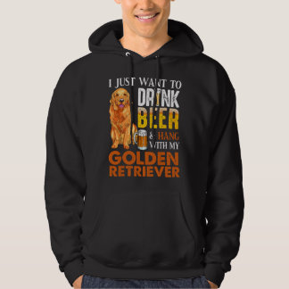 Ik wil gewoon bier drinken en met mijn gouden hang hoodie