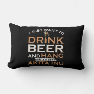 Ik wil gewoon bier drinken en met mijn shiba hange kussen