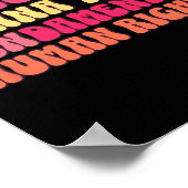 Ik wil gewoon dat de fundamentele rechten op gelij poster (Hoek)