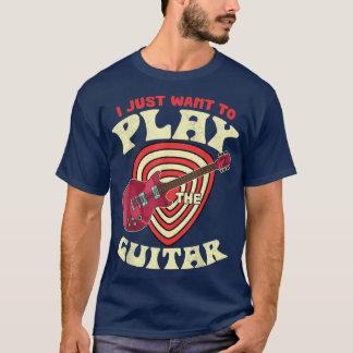 Ik wil gewoon de gitarist Musi spelen T-shirt