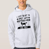 Ik wil gewoon de hele dag m'n repetitief plaatsen hoodie (Voorkant)