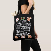 Ik wil gewoon dingen bakken om kerstfilms te kijke tote bag (Dichtbij)