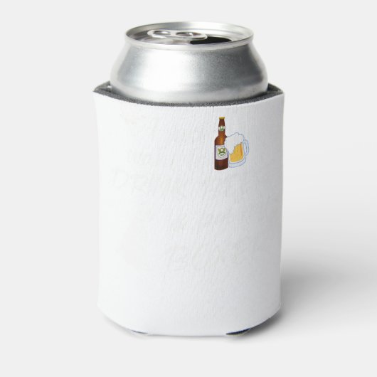 Ik wil gewoon Drinken Beer & Pet Mijn Boxer Blikjeskoeler (Blikje Achterkant)