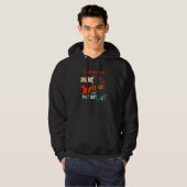 Ik wil gewoon Drinken en mijn kat's aaien Hoodie (Voorkant volledig)