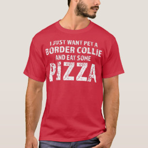 Ik wil gewoon een grens stellen aan collie hond en t-shirt