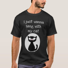Ik wil gewoon even chillen met mijn kat Cartoon Ca T-shirt