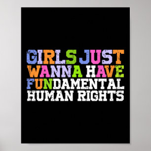 Ik wil gewoon fundamenteel feminisme op het gebied poster